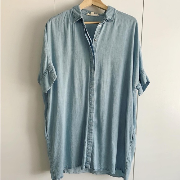Light denim shirt dress - Picture 1 of 6